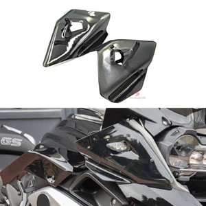 2 rain wind deflectors BMW GS 1200 GS 1250 LC F750GS F850GS dark smoke - Picture 1 of 8
