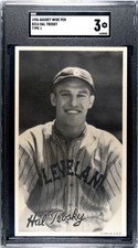 1936 GOUDEY HAL TROSKY WIDE PEN PREMIUMS R314 CLEVELAND INDIANS PORTRAIT SGC 3