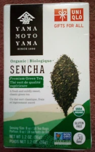 Yamamotoyama Sencha Organic Premium Green Tea - 1.2 OZ. - 18 Tea Bags - Picture 1 of 2