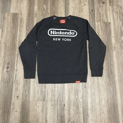 Sudadera Pullover Cuello Redondo Oficial Pista Carreteras Nintendo New York Carbón Talla S Foto 1 de 4