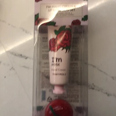 TONYMOLY TONY MOLY Rose Hand Cream & Mini Berry Cherry Lip Balm Set NEW IN BOX - Image 1 of 4