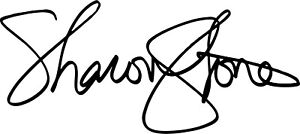 Autocollant autocollant vinyle Sharon Stone signature autographe instinct de base rappel total