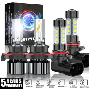 FOR Dodge Grand Caravan 2008-2009 LED Headlight Hi/Lo Fog Light Bulb Plug & Play - Picture 1 of 12
