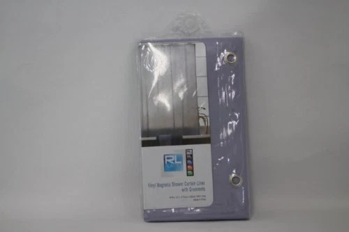 VINYL SHOWER CURTAIN LINER with METAL GROMMETS & MAGNETS - Image 1 of 1