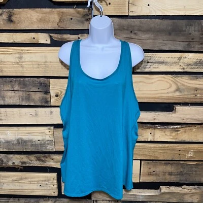 Camiseta sin mangas Lucy Activewear azul verdoso talla 3X talla grande Foto 1 de 4
