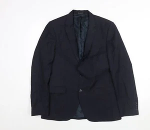 Selected Homme Herren Sakko Anzugjacke Blau Polyester Größe 40 Regular - Bild 1 von 10