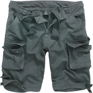Brandit Urban Legend Mens Cargo Shorts Vintage Cotton Travel Pants Anthracite - Picture 1 of 11