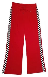 Dickies Side Checkerboard Sporty Red Knitted Sweatpants | M (28) - Picture 1 of 5