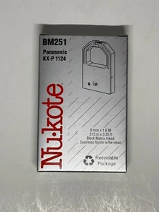 Nukote BM251 Ribbon Replacement Panasonic Kx-P 1124 - Afbeelding 1 van 2