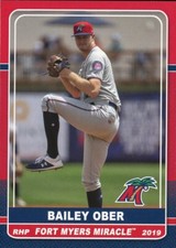 2019 Grandstand Fort Myers Miracle BAILEY OBER RC TWINS DODGERS HUNTERSVILLE NC