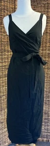 Vestido midi envolvente sin mangas Everlane japonés Goweave - Imagen 1 de 14