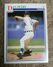 1991 Score Baseball Card #434 Dan Petry - Detroit Tigers 