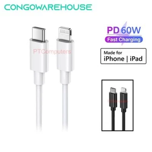 FAST USB-C TO 8P Pin Cable Lead Charging Charger TYPE C FOR iPhone 14 13 12 Pro - Picture 1 of 10