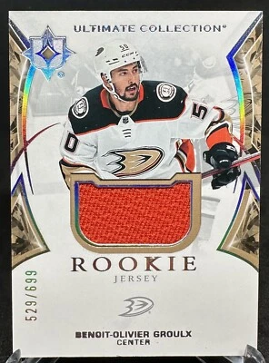 Benoit-Olivier Groulx 2021-22 Upper Deck Ultimate Collection Rookie Jersey /699 - Image 1 of 2