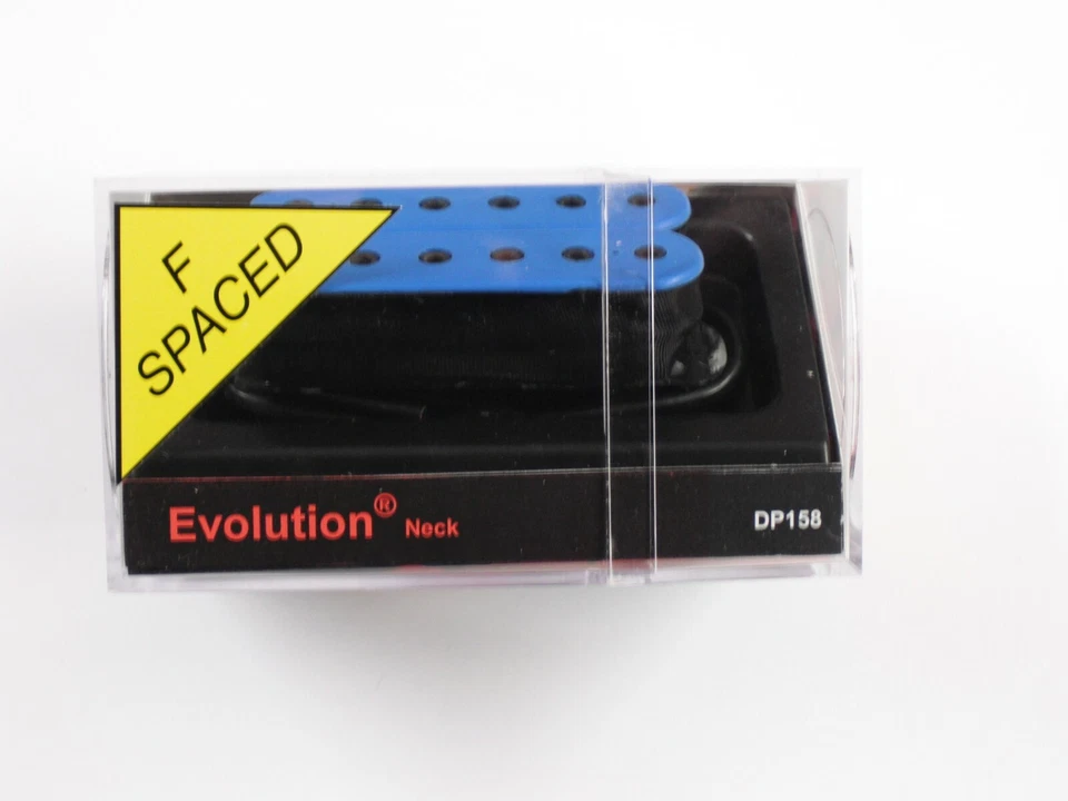 DiMarzio F-spaced Evolution Neck Humbucker Blue W/Black poles DP 158 - Image 1 of 1