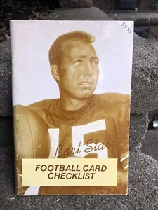 1981 Football Card Checklist w/ Bart Starr Cover - Picture 1 of 7
