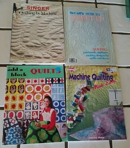 4 Quilt Soft Cover Books McCalls Singer Joy of Quilting Add a Block - Picture 1 of 2