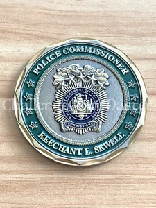F21 NYPD POLICE COMMISSIONER KEECHANT SEWELL CHALLENGE COIN - Picture 1 of 2