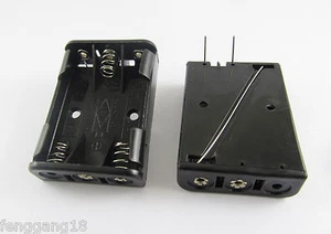 10x 3X AAA 3A Battery Holder Box Case 4.5V 2 PCB Pin Needles F Connecting Solder - Picture 1 of 2