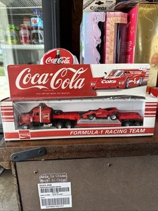 Coca-Cola Die-Cast 1988 Formula 1 Racing Team Trailer in Original Packaging RARE - Picture 1 of 7