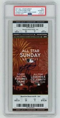 Kyle Tucker Signed 2017 MLB All Star Futures Game Ticket PSA 10 Auto POP 2 Astro - Image 1 of 2