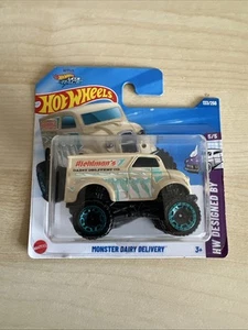 Hot Wheels Monster Dairy Delivery Hw Designed By Short Card - Picture 1 of 2