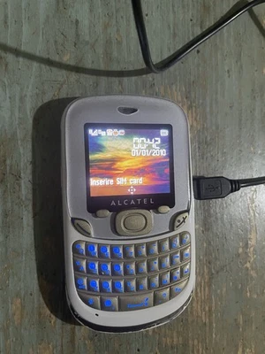 Phone Alcatel OT 355D Qwerty White Telefono Dual sim 2G Caricabatterie Battery - Imagen 1 de 4