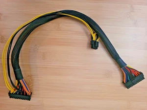 21" (53cm) ATX 24-pin Power Extension Cable for PC Motherboard w/ 1x8 PCIe - Picture 1 of 2