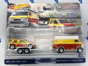 Hot Wheels Premium MG Metro 6R4 HW Rally Hauler Car Culture Team Transport - Bild 1 von 14