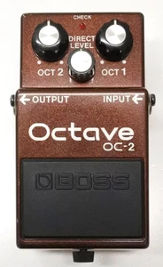 BOSS OC-2 Octave Guitar Effects Pedal 1989 #595 ACA 12V DHL Express or EMS - Picture 1 of 12