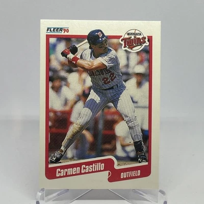 Carmen Castillo 1990 Fleer #371 Minnesota Twins - Image 1 of 4