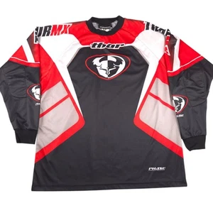 Vintage Thor Phase Motocross Padded Elbow Riding Jersey Red Black White Size L - Picture 1 of 7