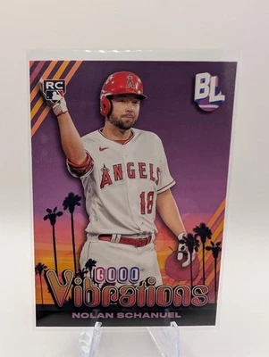 2024 Topps Big League Good Vibrations Nolan Schanuel #GV-21 (RC) - Image 1 of 2