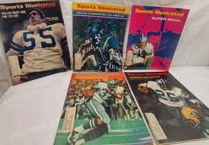 Vintage Dallas Cowboys Sport illustrierte Umschläge Anfang der 1970er Jahre Lot von 5 - Bild 1 von 15