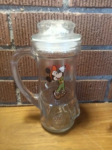 Vintage Walt Disney World Land glass mug Mickey Mouse golfing golf beer souvenir - Picture 1 of 4
