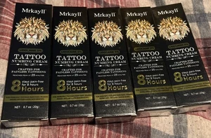 5 Packs New Maximum Strength Tattoo Painless Cream 8 Hours .7oz 20g - Picture 1 of 7