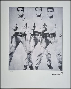 ANDY WARHOL * Elvis Presley * 50 x 40 cm * signed lithograph * limited # 82/200 - Bild 1 von 8