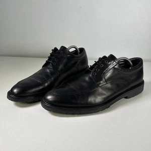 To Boot New York Adam Derrick scarpe eleganti derby uomo 12 grembiule punta nere - Foto 1 di 13