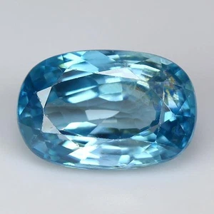 3.60 CTS NATURAL BLUE COLOR BLUE ZIRCON OVAL SHAPE LOOSE GEMSTONE FROM COMPODIA. - Picture 1 of 2