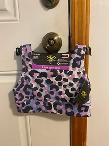 NEW GIRL'S SIZE SMALL ATHLETIC WORKS 2 PACK SPORTS BRAS BAND SIZE 30 - Picture 1 of 11