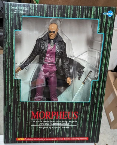 Matrix Reloaded Morpheus 1/6 Soft Vinyl Figure KOTOBUKIYA ARTFX - NRFB Cover