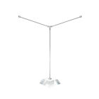 Flag Stand Mini Table Flag Holders Flagpole Trapezoid Y-Shape Clear for Decorate