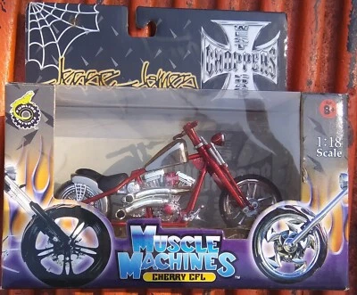1:18 Jesse James West Coast Choppers Muscle Machines Cherry CFL Red 2003 - Image 1 of 4