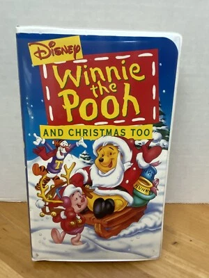 Winnie the Pooh and Christmas Too (VHS, 1997) - Image 1 of 3