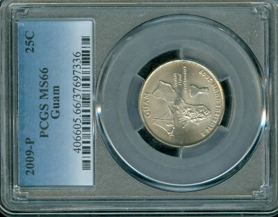 2009 P GUAMQUARTER PCGS MS66 BUSINESS STRIKE  * - Image 1 of 2