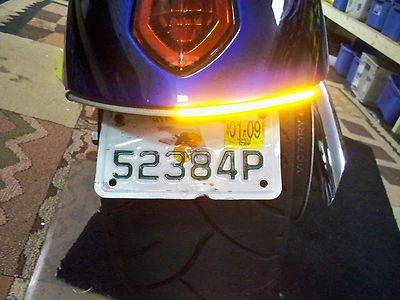 Victory Jackpot Red LED Under the Fender Turn Signal Light Bar Kit - Clear Lens - Image 1 of 2