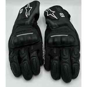 Alpinestars Road Motorcycle Leather Gloves SP-8 Black Size Large 