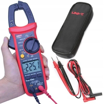 UNI-T UT204+ AC DC Zangen Multimeter Zangenamperemeter TRMS Stromzange 600A NCV - Bild 1 von 4
