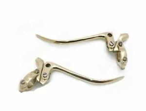 Brass Brake & Clutch Lever Set 1" Fits For Triumph BSA Ariel Vintage S2u - Picture 1 of 5