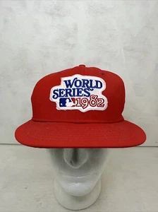 De colección 1982 Serie Mundial Parche Snapback Sombrero Marca Romana Pro Gorra Hecha en EE. UU. Roja Limpia - Imagen 1 de 8